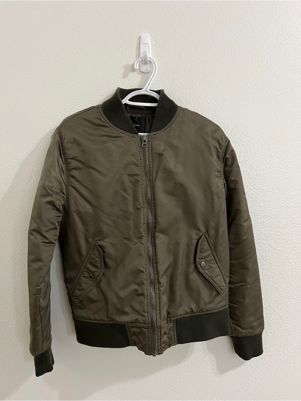 Lucy army green bomber jacket